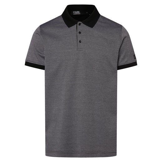 KARL LAGERFELD Koszulka męska Mężczyźni Bawełna czarny wzorzysty ze sklepu vangraaf w kategorii T-shirty męskie - zdjęcie 172001898