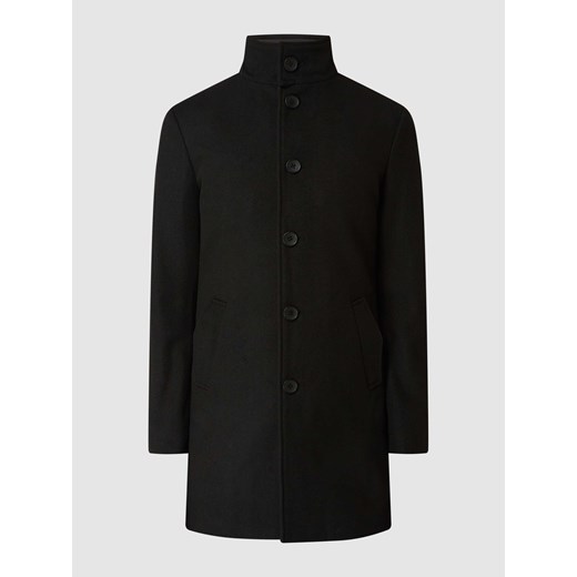 Krótki płaszcz z mieszanki wełny z efektem 2 w 1 model ‘Ontario’ ze sklepu Peek&Cloppenburg  w kategorii Płaszcze męskie - zdjęcie 172002487