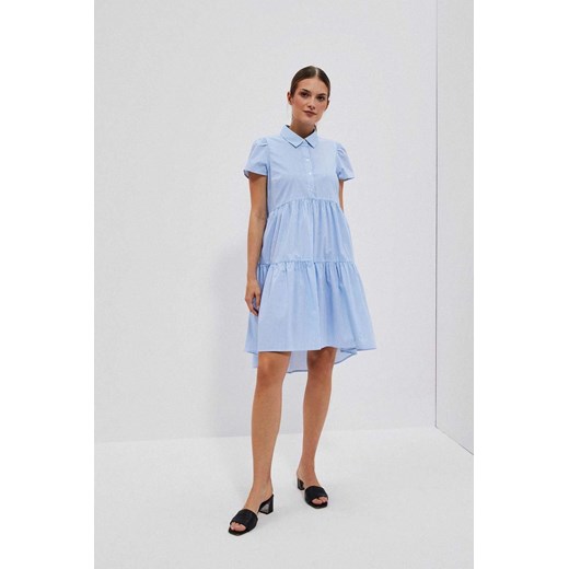 Koszulowa sukienka biało niebieska ze sklepu 5.10.15 w kategorii Sukienki - zdjęcie 172002709