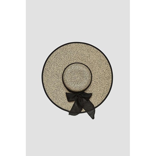 Kapelusz słomkowy z szerokim rondem czarny ze sklepu 5.10.15 w kategorii Kapelusze damskie - zdjęcie 172002766