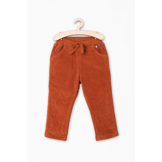 Sztruksowe spodnie chłopięce z bawełnianą podszewką ze sklepu 5.10.15 w kategorii Spodnie i półśpiochy - zdjęcie 172002805