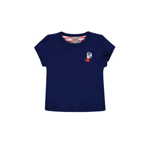 T-shirt dziewczęcy granatowy muszelki ze sklepu 5.10.15 w kategorii Koszulki niemowlęce - zdjęcie 172002826