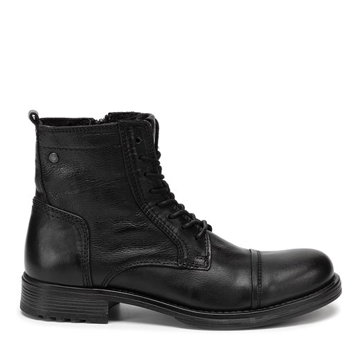 Kozaki Jack&Jones Russel Leather 12155999 Anthracite 43 okazja eobuwie.pl
