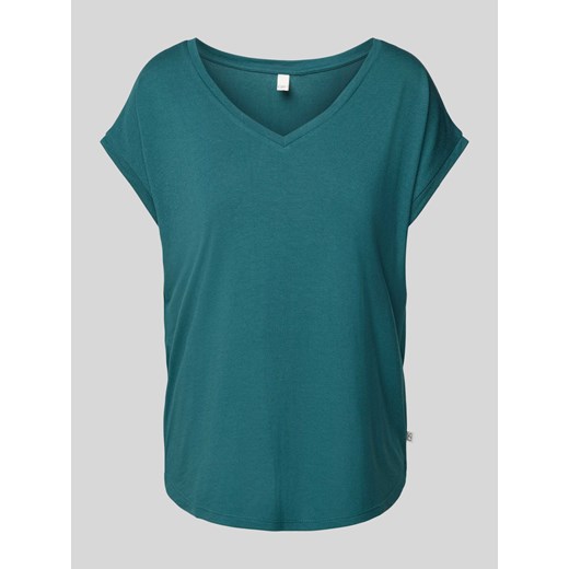 T-shirt z dekoltem w serek ze sklepu Peek&Cloppenburg  w kategorii Bluzki damskie - zdjęcie 172005425