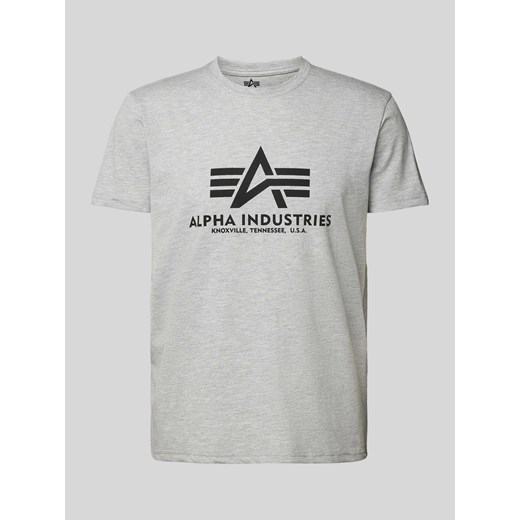 T-shirt z nadrukiem z logo ze sklepu Peek&Cloppenburg  w kategorii T-shirty męskie - zdjęcie 172005427