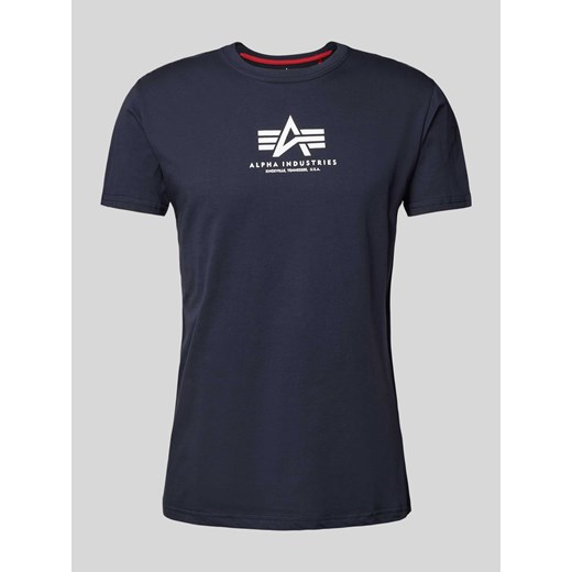 T-shirt męski Alpha Industries z bawełny 