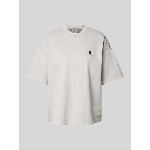 T-shirt o kroju oversized z naszywką z logo model ‘NELSON’ ze sklepu Peek&Cloppenburg  w kategorii Bluzki damskie - zdjęcie 172005568