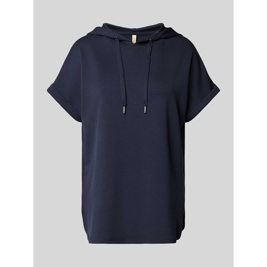 Bluza z kapturem w jednolitym kolorze model ‘BANU’ ze sklepu Peek&Cloppenburg  w kategorii Bluzy damskie - zdjęcie 172005576