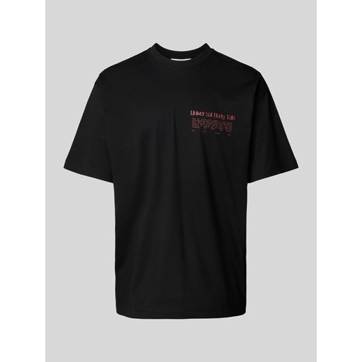 T-shirt z nadrukiem z napisem model ‘UNIVERSAL BODY TALK’ ze sklepu Peek&Cloppenburg  w kategorii T-shirty męskie - zdjęcie 172005707