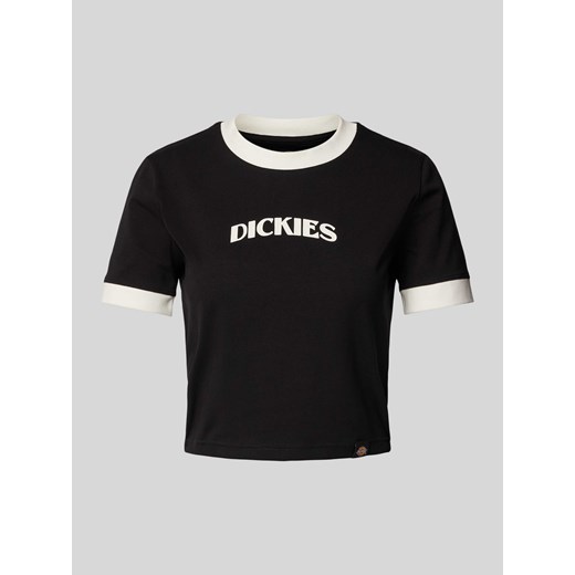 T-shirt krótki z nadrukiem z logo ze sklepu Peek&Cloppenburg  w kategorii Bluzki damskie - zdjęcie 172005809