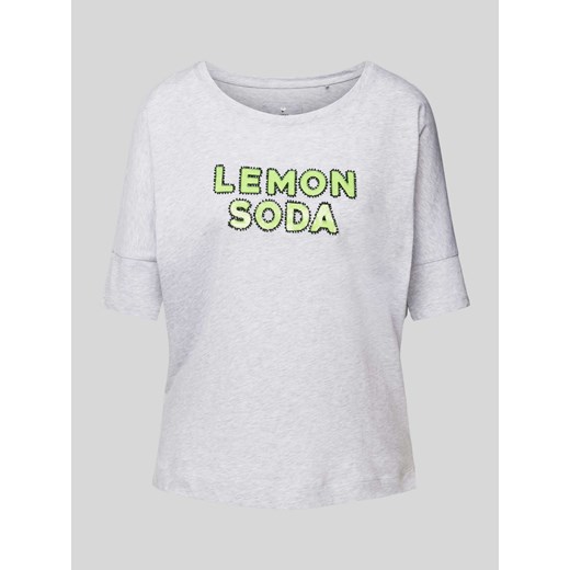 T-shirt z cekinowym obszyciem model ‘Dacina’ ze sklepu Peek&Cloppenburg  w kategorii Bluzki damskie - zdjęcie 172005816
