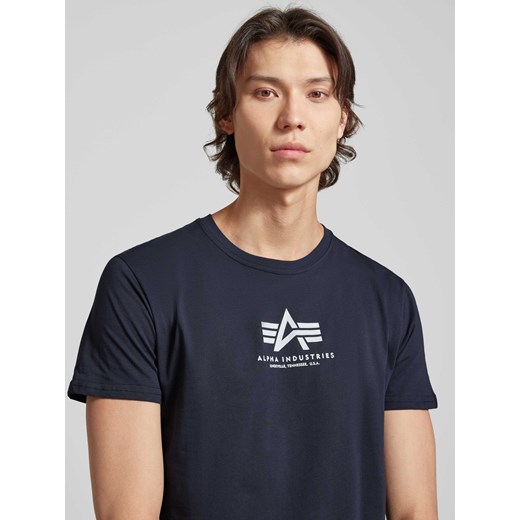 T-shirt męski Alpha Industries z bawełny 