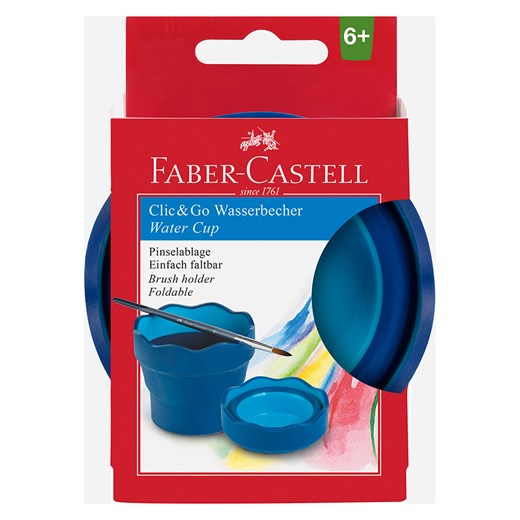Faber-Castell Kubek &quot;Clic&amp;Go&quot; w kolorze niebieskim na wodę Faber-castell onesize wyprzedaż Limango Polska