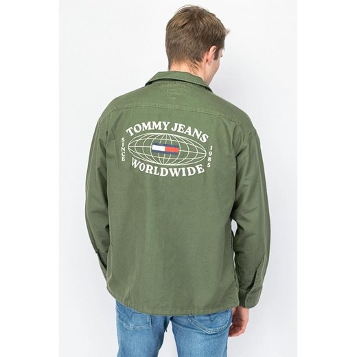 koszula męska tommy jeans dm0dm13348 zielony Tommy Hilfiger XS wyprzedaż Royal Shop