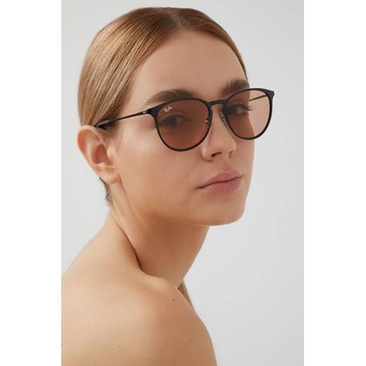Ray-Ban okulary przeciwsłoneczne ERIKA METAL damskie kolor czarny 0RB3539 54 PRM okazyjna cena