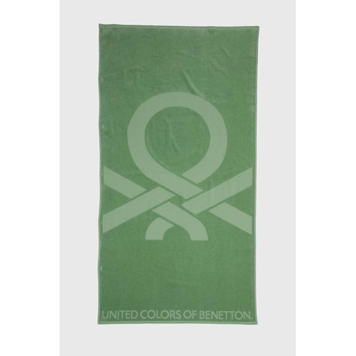 United Colors of Benetton ręcznik bawełniany kolor zielony United Colors Of Benetton One size ANSWEAR.com