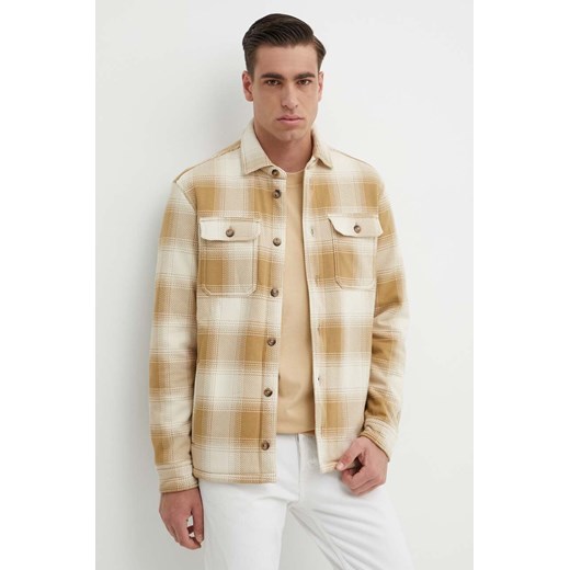 Polo Ralph Lauren kurtka męska kolor beżowy przejściowa 710855198 ze sklepu ANSWEAR.com w kategorii Kurtki męskie - zdjęcie 172009585