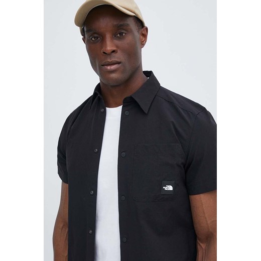 The North Face koszula M Murray Button Shirt męska kolor czarny regular z kołnierzykiem klasycznym NF0A879PJK31 ze sklepu ANSWEAR.com w kategorii Koszule męskie - zdjęcie 172009638