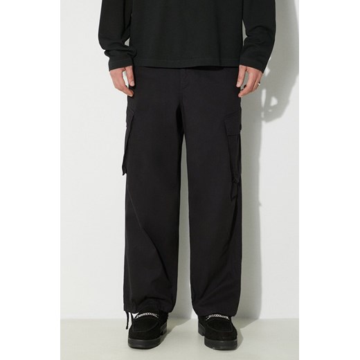 Carhartt WIP spodnie bawełniane Unity Pant kolor czarny proste I032983.894G ze sklepu PRM w kategorii Spodnie męskie - zdjęcie 172010098