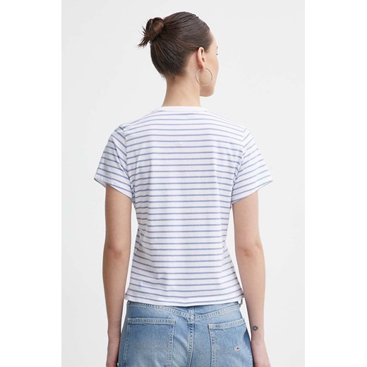 Abercrombie & Fitch t-shirt bawełniany damski kolor niebieski Abercrombie & Fitch M ANSWEAR.com