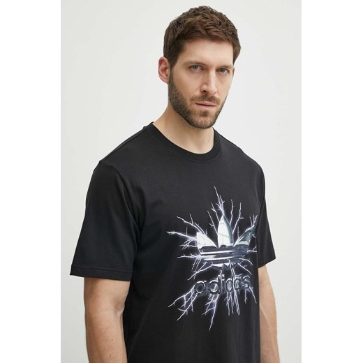 adidas Originals t-shirt bawełniany męski kolor czarny z nadrukiem IR9440 ze sklepu ANSWEAR.com w kategorii T-shirty męskie - zdjęcie 172010438