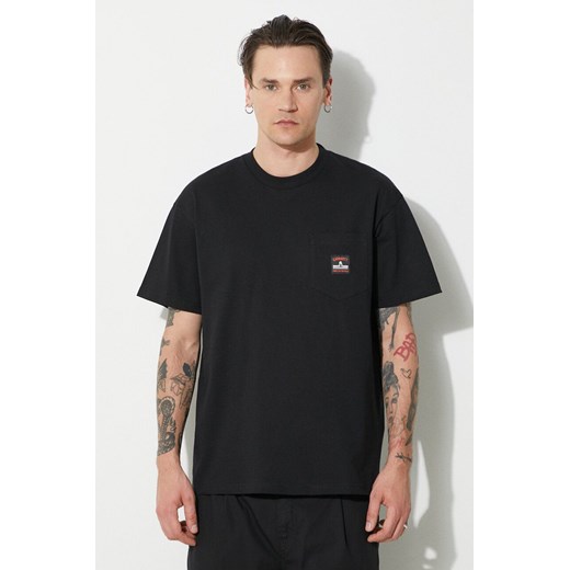 Carhartt WIP t-shirt bawełniany S/S Field Pocket T-Shirt męski kolor czarny gładki I033265.89XX ze sklepu PRM w kategorii T-shirty męskie - zdjęcie 172010495