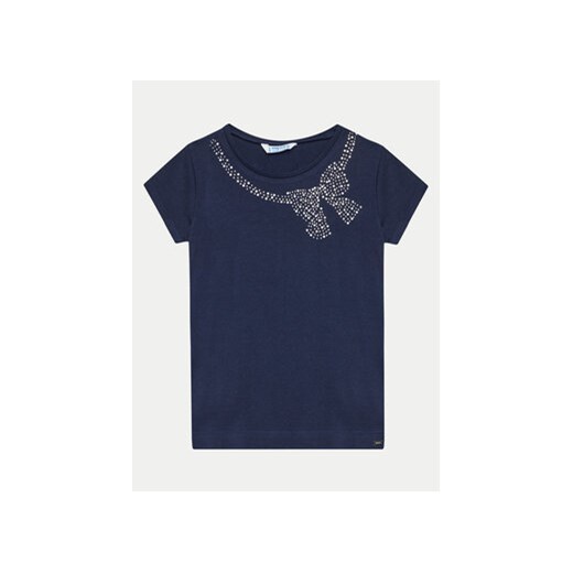 Mayoral T-Shirt 174 Granatowy Regular Fit ze sklepu MODIVO w kategorii Bluzki dziewczęce - zdjęcie 172020348