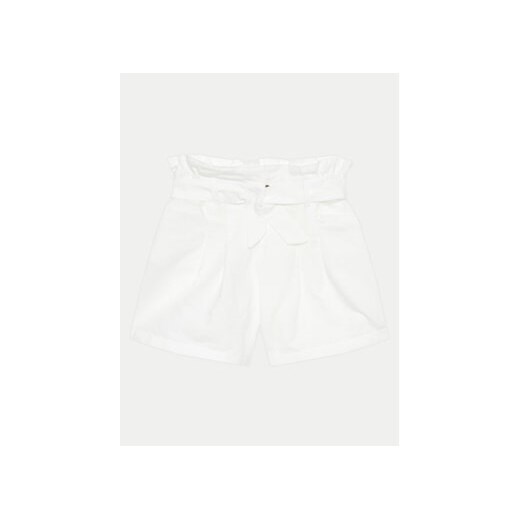 United Colors Of Benetton Szorty materiałowe 4BE7C902D Biały Relaxed Fit ze sklepu MODIVO w kategorii Spodenki dziewczęce - zdjęcie 172020366