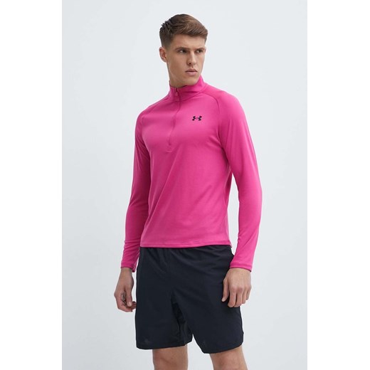 Under Armour bluza treningowa Tech 2.0 kolor różowy melanżowa ze sklepu ANSWEAR.com w kategorii Bluzy męskie - zdjęcie 172021246