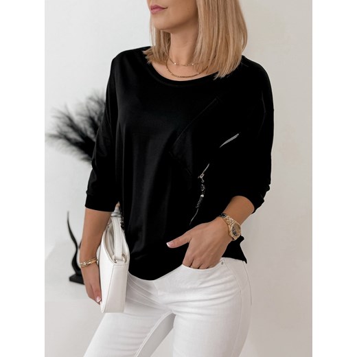 bluzka wolas czarna uni ze sklepu UBRA w kategorii Bluzki damskie - zdjęcie 172022247