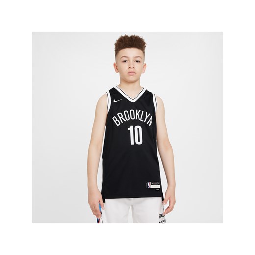 Koszulka dla dużych dzieci Brooklyn Nets Icon Edition 2021/22 Nike NBA Swingman - Czerń ze sklepu Nike poland w kategorii T-shirty chłopięce - zdjęcie 172023815