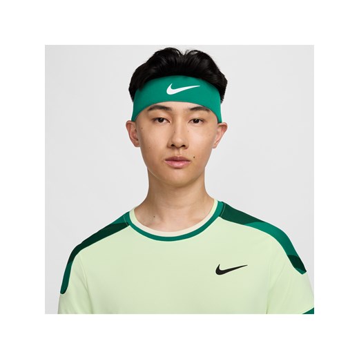 Opaska tenisowa na głowę NikeCourt - Zieleń ze sklepu Nike poland w kategorii Czapki zimowe męskie - zdjęcie 172023827