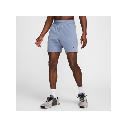 Męskie spodenki do fitnessu bez podszewki 18 cm Dri-FIT Nike Flex Rep 4.0 - Niebieski ze sklepu Nike poland w kategorii Spodenki męskie - zdjęcie 172023836