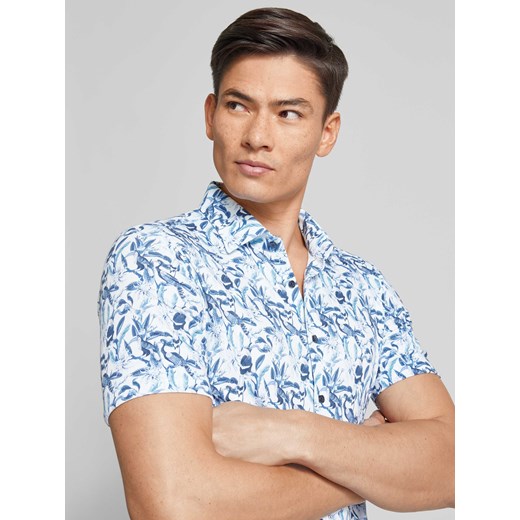 Koszula biznesowa o kroju slim fit ze wzorem na całej powierzchni Desoto S Peek&Cloppenburg