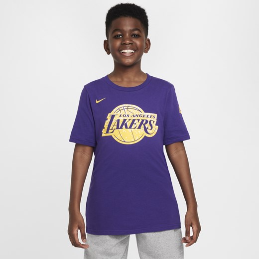 T-shirt dla dużych dzieci (chłopców) Nike NBA Los Angeles Lakers Essential - Nike L Nike poland