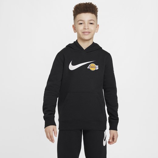 Bluza z kapturem dla dużych dzieci (chłopców) Nike NBA Los Angeles Lakers Club Nike L Nike poland
