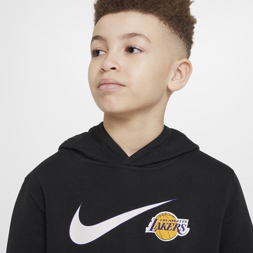 Bluza z kapturem dla dużych dzieci (chłopców) Nike NBA Los Angeles Lakers Club Nike L Nike poland