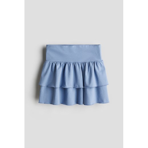 H & M - Dżersejowa spódnica z falbanami - Niebieski ze sklepu H&M w kategorii Spódnice dziewczęce - zdjęcie 172025238
