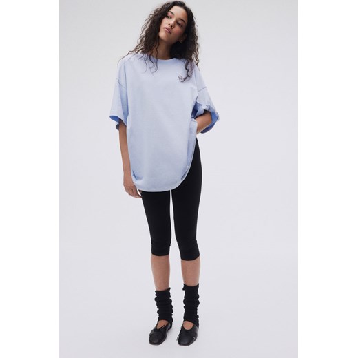 H & M - T-shirt oversize - Niebieski H & M XS H&M