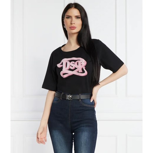 Dsquared2 T-shirt | Regular Fit ze sklepu Gomez Fashion Store w kategorii Bluzki damskie - zdjęcie 172026826
