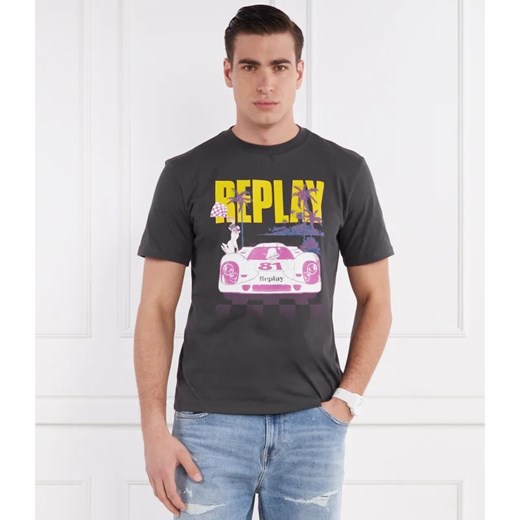 Replay T-shirt OPEN END | Regular Fit ze sklepu Gomez Fashion Store w kategorii T-shirty męskie - zdjęcie 172026837
