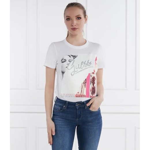 GUESS T-shirt | Regular Fit ze sklepu Gomez Fashion Store w kategorii Bluzki damskie - zdjęcie 172026846