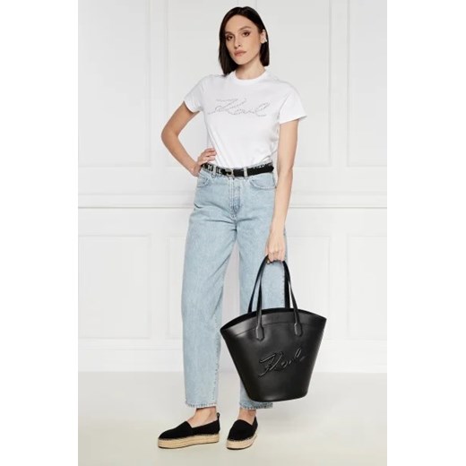 Karl Lagerfeld Skórzana shopperka Karl Lagerfeld OS wyprzedaż Gomez Fashion Store