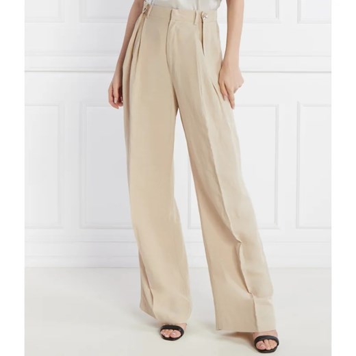 Liu Jo Spodnie | Regular Fit | z dodatkiem lnu ze sklepu Gomez Fashion Store w kategorii Spodnie damskie - zdjęcie 172027188