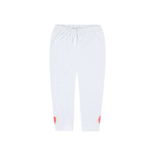 Dziewczęce legginsy 3/4 białe ze sklepu 5.10.15 w kategorii Spodnie dziewczęce - zdjęcie 172027746