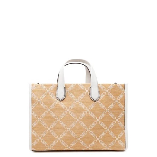 Michael Kors shopper bag brązowa ze skóry ekologicznej