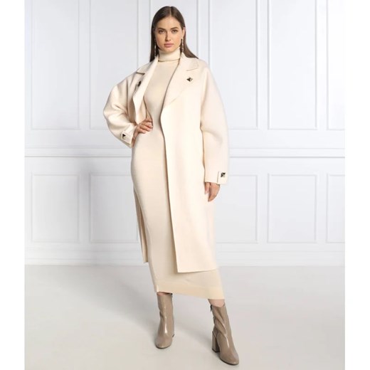 Elisabetta Franchi Wełniany płaszcz ze sklepu Gomez Fashion Store w kategorii Płaszcze damskie - zdjęcie 172028748