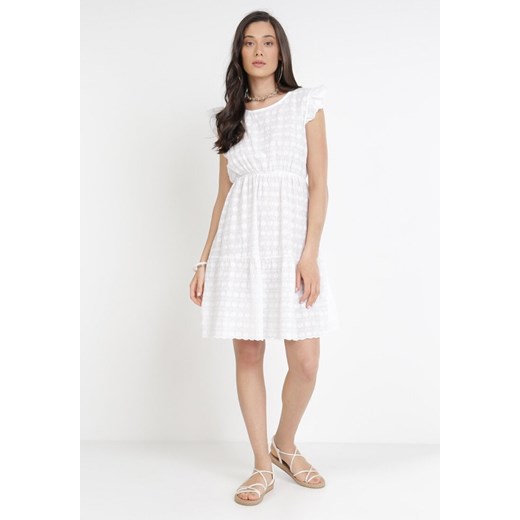Biała Sukienka Ciropheu ze sklepu Born2be Odzież w kategorii Sukienki - zdjęcie 172030387