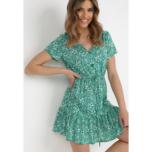 Zielona Sukienka Maryriel ze sklepu Born2be Odzież w kategorii Sukienki - zdjęcie 172030415