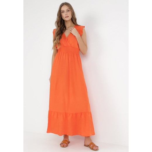 Pomarańczowa Sukienka Hypsanie ze sklepu Born2be Odzież w kategorii Sukienki - zdjęcie 172030539